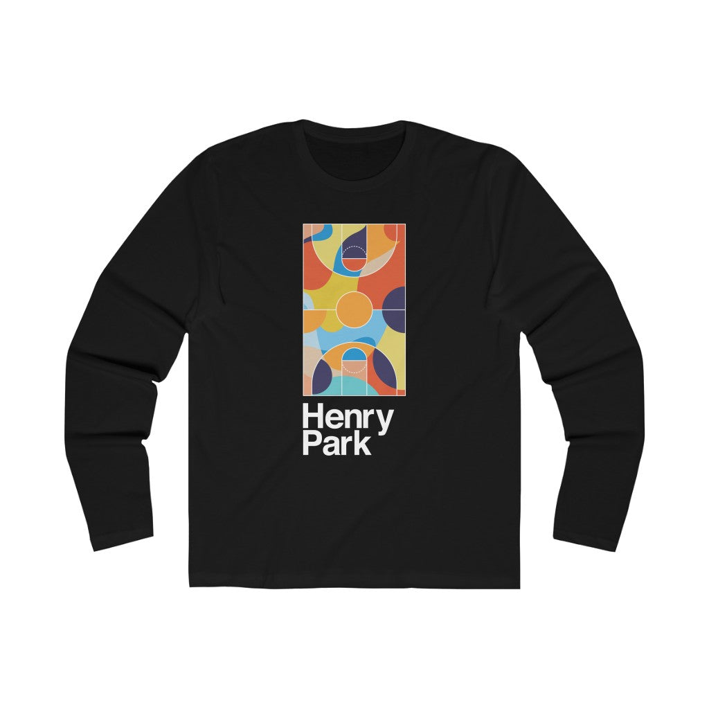 Henry Park Out Courts Men's Long Sleeve Crew Tee